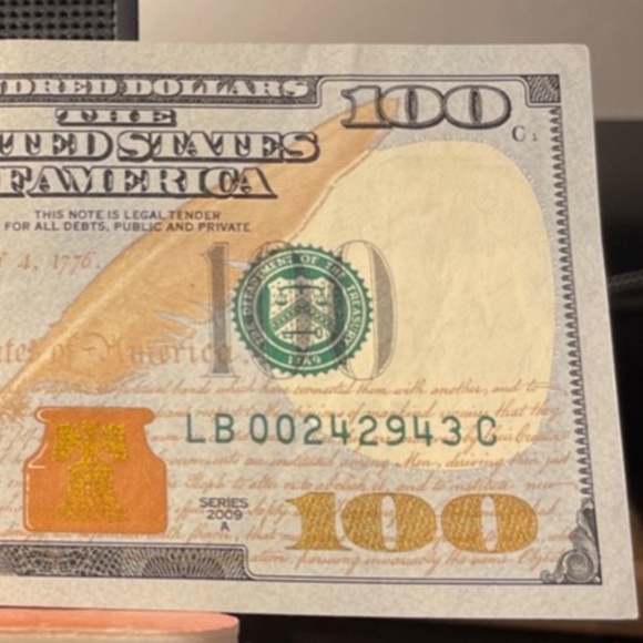 $100 Dollar 2009 Low #LB 00242943 C #205806876275 - Picture 3 of 7